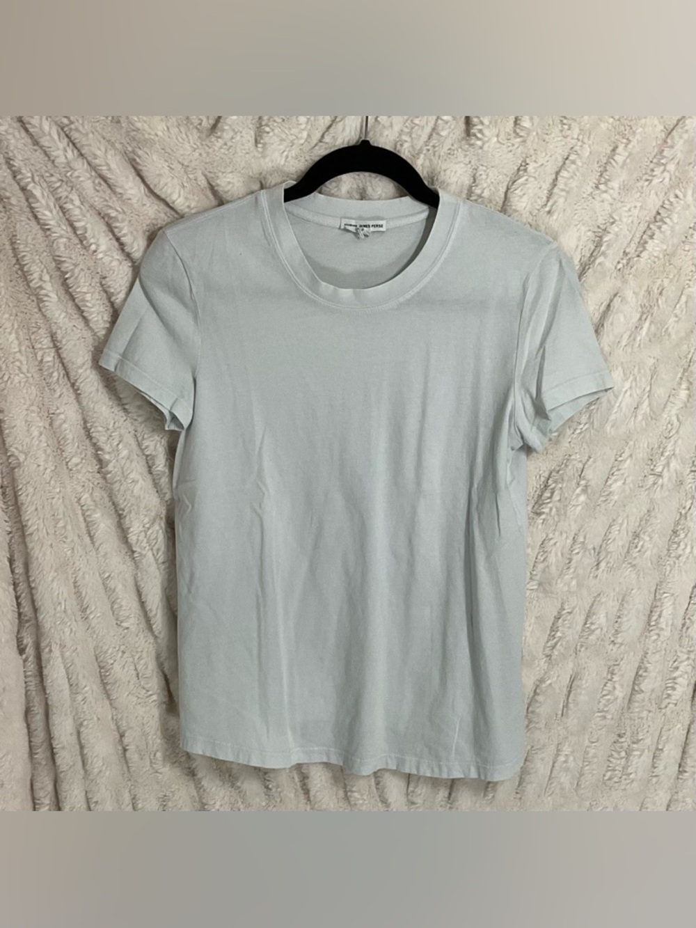 Standard James Perse “Vintage Boy”  Cotton Jersey T-Shirt in Pale Blue